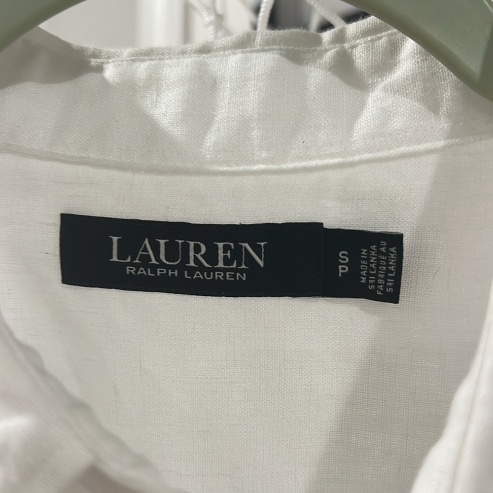 Ralph Lauren linen short sleeve button down.  Pristine condition.  Size S - Picture 3 of 9